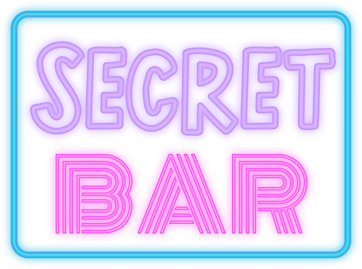 Secret Bar Neon Billboard